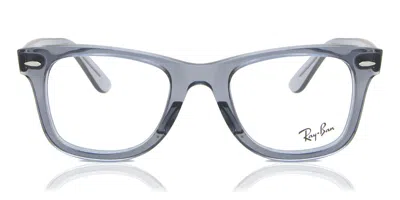 Ray Ban Rx4340v Wayfarer Ease Men's Glasses, Clear, Size 50 In Gray