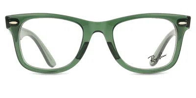 Ray Ban Rx4340v Wayfarer Ease Men's Glasses, Green, Size 50