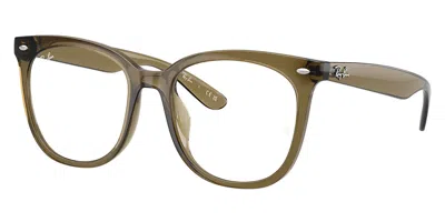 Ray Ban Rx4379vd Asian Fit Men's Glasses, Green, Size 53