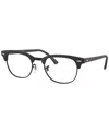 Ray Ban Rx5154 Unisex Square Eyeglasses In Matte Blac