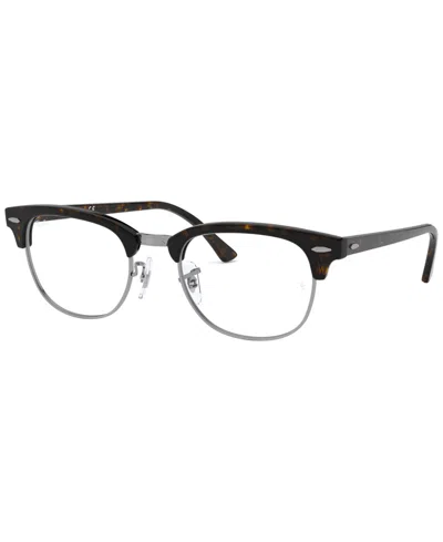 Ray Ban Rx5154 Unisex Square Eyeglasses In Tortoise
