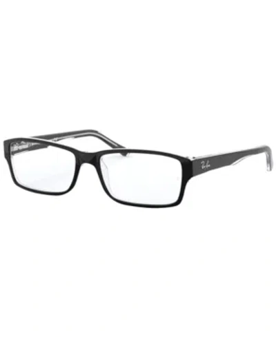 Ray Ban Ray-ban Rx5169 Unisex Rectangle Eyeglasses In Black