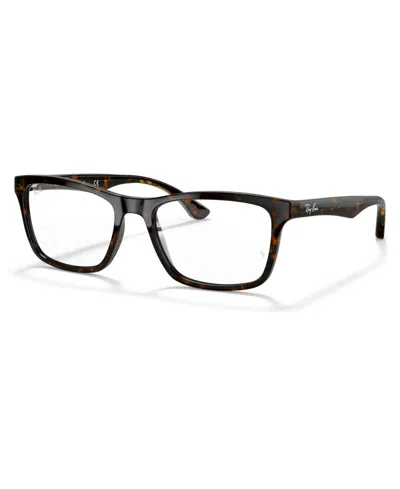 Ray Ban Rx5279 Unisex Square Eyeglasses In Black