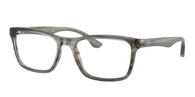 Ray Ban Rx5279f Asian Fit 8453 Men's Glasses Grey Size 55 - Blue Light Block Available