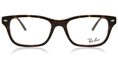 Ray Ban Rx5345d Highstreet Asian Fit Men's Glasses, Tortoiseshell, Size 53 In Brown