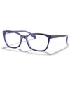 Ray Ban Rx5362 Women's Butterfly Eyeglasses In Blue