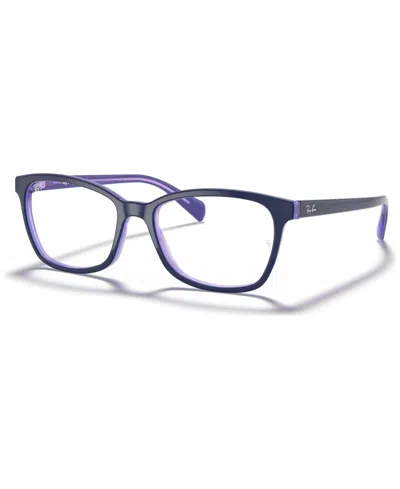 Ray Ban Rx5362 Women's Butterfly Eyeglasses In Blue