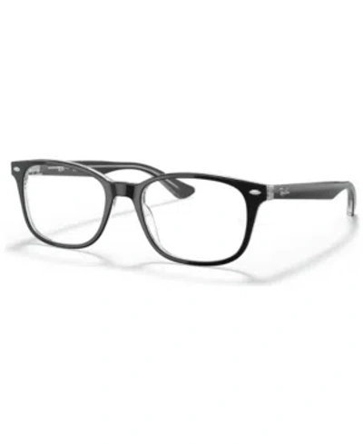 Ray Ban Ray-ban Rx5375 Unisex Square Eyeglasses In Top Black
