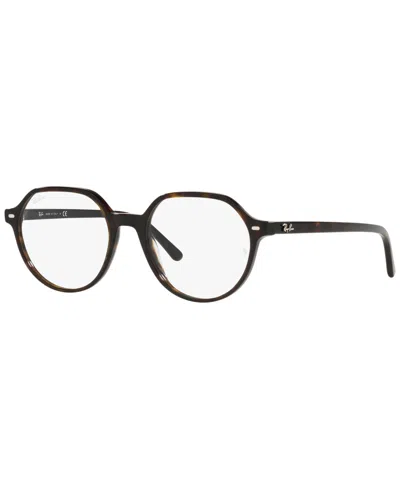 Ray Ban Rx5395 Thalia Optics Unisex Square Eyeglasses In Tortoise