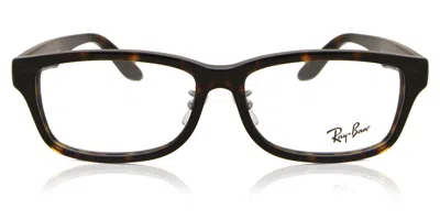 Ray Ban Rx5408d Asian Fit Men's Glasses, Tortoiseshell, Size 57 In Black