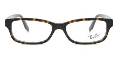 Ray Ban Rx5415d Asian Fit Men's Glasses, Tortoiseshell, Size 55 In Brown