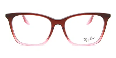 Ray Ban Rx5422 Women's Glasses, Pink, Size 52 In Brown
