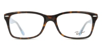 Ray Ban Rx5428 Men's Glasses, Tortoiseshell, Size 53 In Brown
