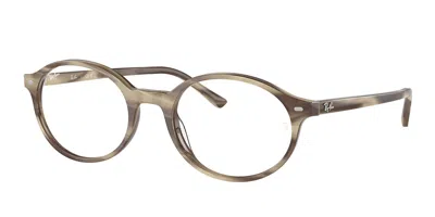 Ray Ban Rx5429 German Men's Glasses, Brown, Size 51 In Gray