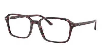 Ray Ban Rx5431f Raimond Asian Fit Men's Glasses, Red, Size 54 In Blue