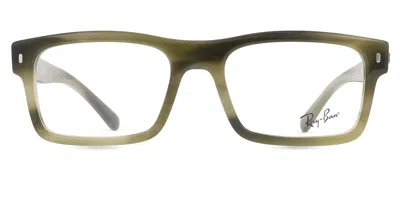 Ray Ban Rx5435 Men's Glasses, Tortoiseshell, Size 54 In Green