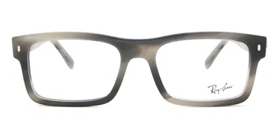 Ray Ban Rx5435f Asian Fit 8404 Men's Glasses Tortoiseshell Size 56 - Blue Light Block Available In Gray