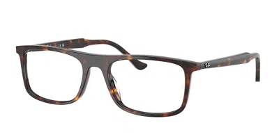 Ray Ban Rx5440f Asian Fit 2012 Men's Glasses Tortoiseshell Size 55 - Blue Light Block Available In Brown