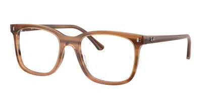 Ray Ban Rx5446 8455 Occhiali Da Vista Marroni Per Uomo (solo Montatura) In Brown