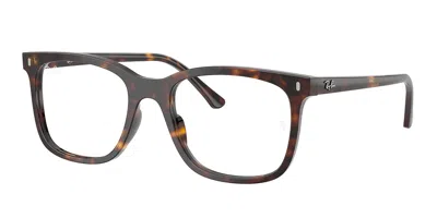 Ray Ban Rx5446f Asian Fit 2012 Men's Glasses Tortoiseshell Size 51 - Blue Light Block Available In Brown