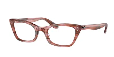 Ray Ban Rx5499 Lady Burbank 8363 Women's Glasses Pink Size 49 - Blue Light Block Available