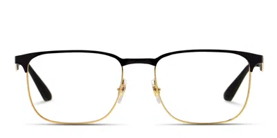 Ray Ban Rx6363 Shiny Black/gold In Shiny Black,gold