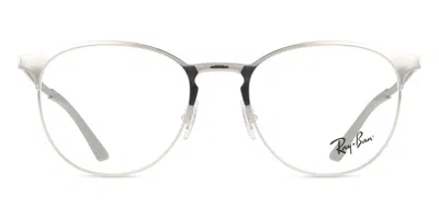 Ray Ban Rx6375 2501 Occhiali Da Vista Argentati Per Uomo (solo Montatura)