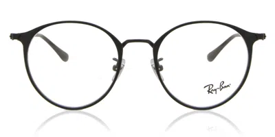 Ray Ban Rx6378f Asian Fit Men's Glasses, Black, Size 51 In Orange
