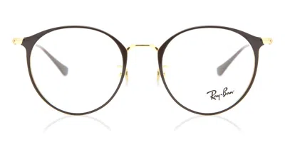 Ray Ban Rx6378f Asian Fit Men's Glasses, Brown, Size 51 In Pink
