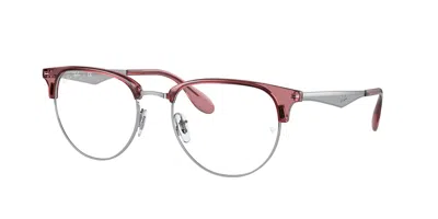 Ray Ban Rx6396 3131 Men's Glasses Red Size 51 - Blue Light Block Available In Pink