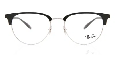 Ray Ban Rx6396 Men's Glasses, Silver, Size 51 In Black