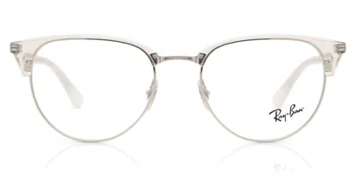 Ray Ban Rx6396 Men's Glasses, Silver, Size 51 In Metallic