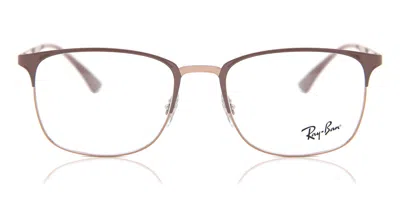 Ray Ban Rx6421 2973 Occhiali Da Vista Marroni Per Uomo (solo Montatura) In Brown