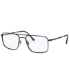 Ray Ban Rx6434 Men's Square Eyeglasses In Black