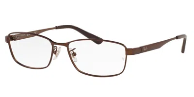 Ray Ban Rx6452d Vestibilità Orientale 3077 Occhiali Da Vista Marroni Per Uomo (solo Montatura) In Brown