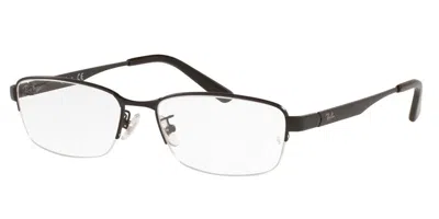 Ray Ban Rx6453d Vestibilità Orientale 2503 Occhiali Da Vista Neri Per Uomo (solo Montatura) In Black