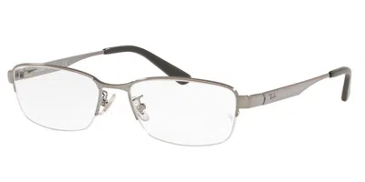 Ray Ban Rx6453d Vestibilità Orientale 2553 Occhiali Da Vista Gunmetal Per Uomo (solo Montatura) In Gray