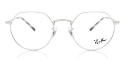 Ray Ban Rx6465 2501 Occhiali Da Vista Argentati Per Uomo (solo Montatura) In Red