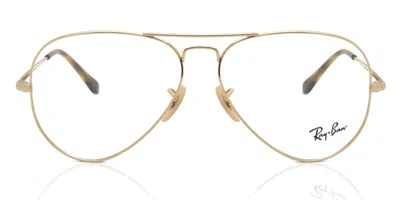 Ray Ban Rx6489 Men's Glasses, Gold, Size 55