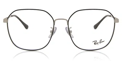 Ray Ban Rx6490d Asian Fit Men's Glasses, Black, Size 56