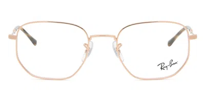 Ray Ban Rx6496 Men's Glasses, Rose-gold, Size 51