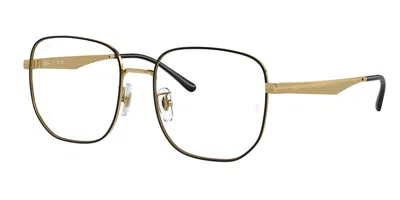 Ray Ban Rx6503d Asian Fit 2991 Men's Glasses Gold Size 55 - Blue Light Block Available