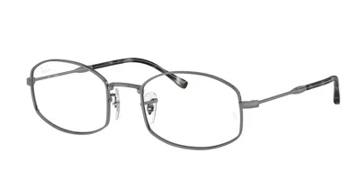 Ray Ban Rx6510 Men's Glasses, Gunmetal, Size 50 In Black