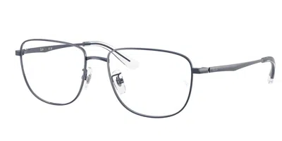 Ray Ban Rx6523d Vestibilità Orientale 3197 Occhiali Da Vista Blu Per Uomo (solo Montatura) In Blue