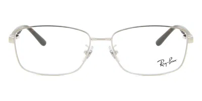 Ray Ban Rx6527d Asian Fit Men's Glasses, Silver, Size 56 In Brown