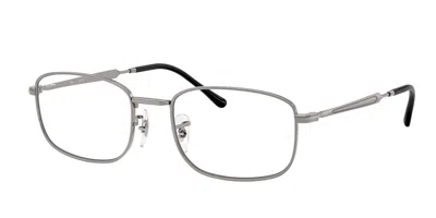 Ray Ban Eyeglasses Male Rb6495 Optics - Silver Frame Clear Lenses Polarized 54-19
