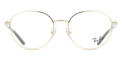 Ray Ban Demo Square Unisex Eyeglasses Rx6461 2500 49 In Gold