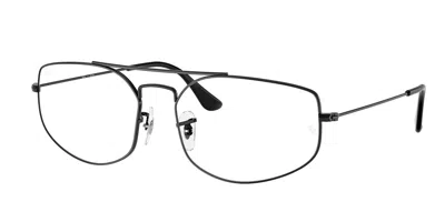 Ray Ban Rx6545 Explorer 5 Men's Glasses, Black, Size 56 In Gold