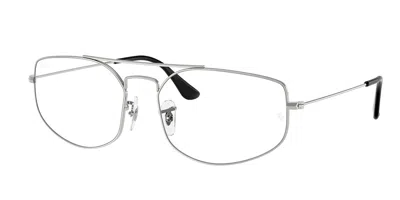 Ray Ban Rx6545 Explorer 5 Men's Glasses, Silver, Size 56