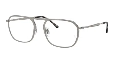 Ray Ban Rx6548 2502 Occhiali Da Vista Gunmetal Per Uomo (solo Montatura) In Gray